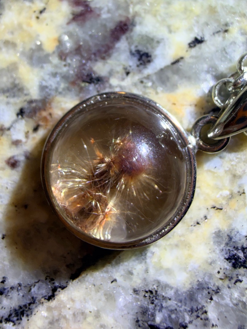 18 Inch Golden Rutilated Garden Quartz Necklace